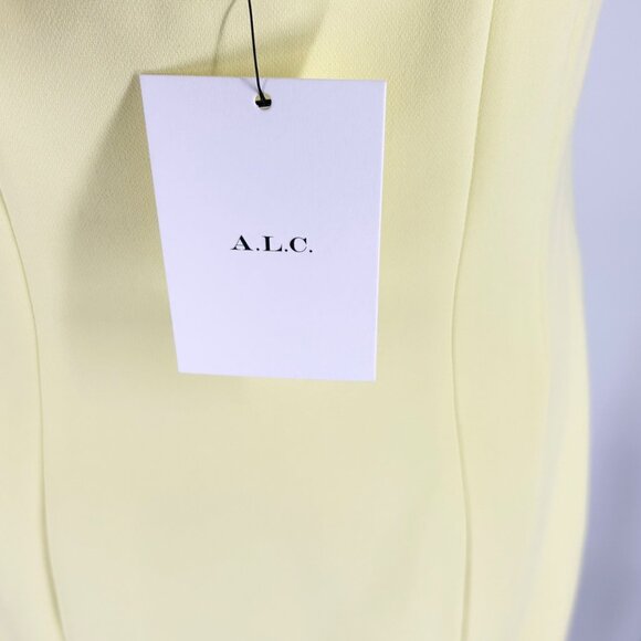 NWT A.L.C. Elsie Strapless Mini Dress in Yellow - Picture 6 of 12